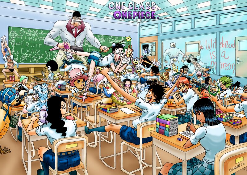 One Piece classroom chaos