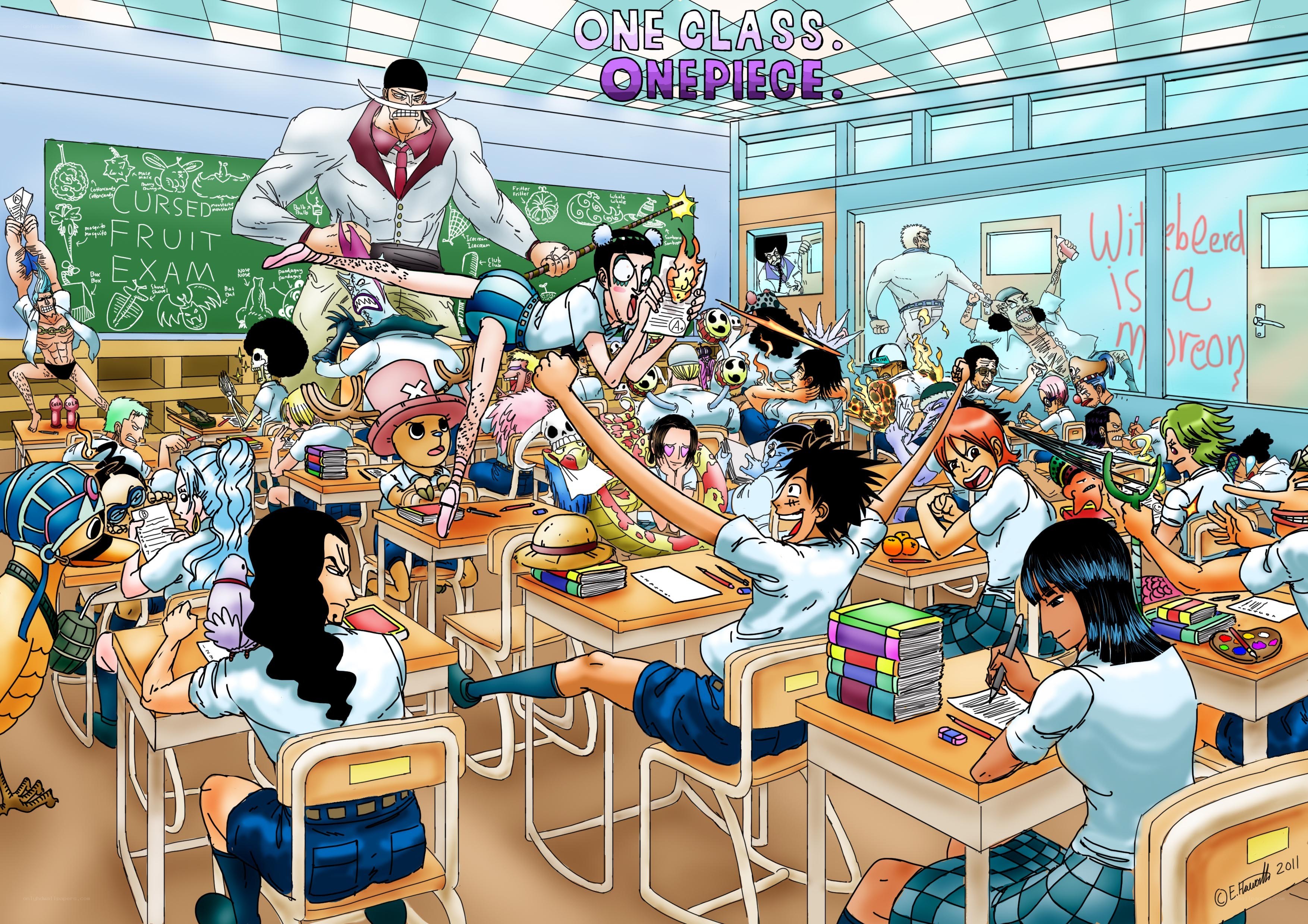 One Piece classroom chaos