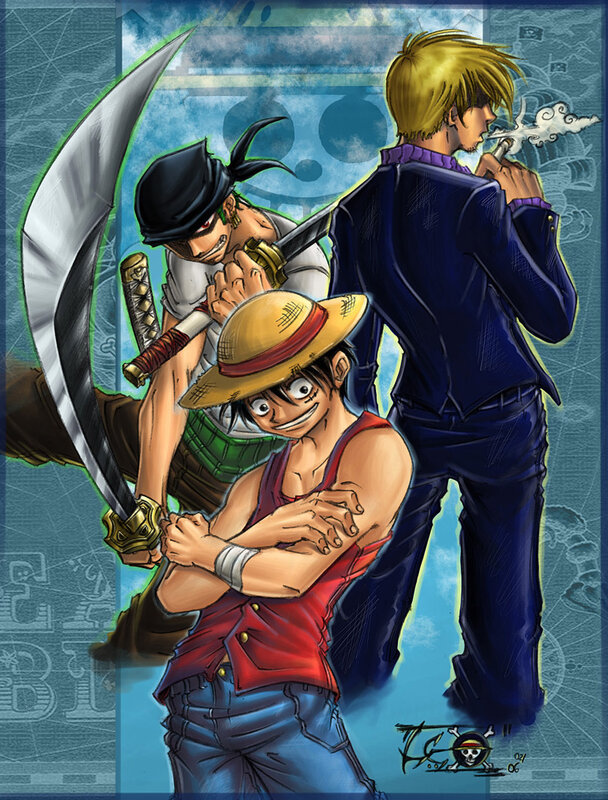 One Piece crew art
