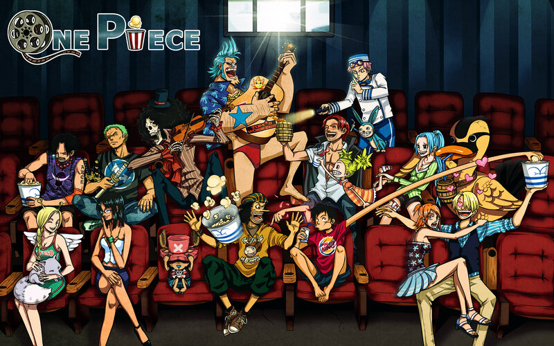 One Piece crew at the movies