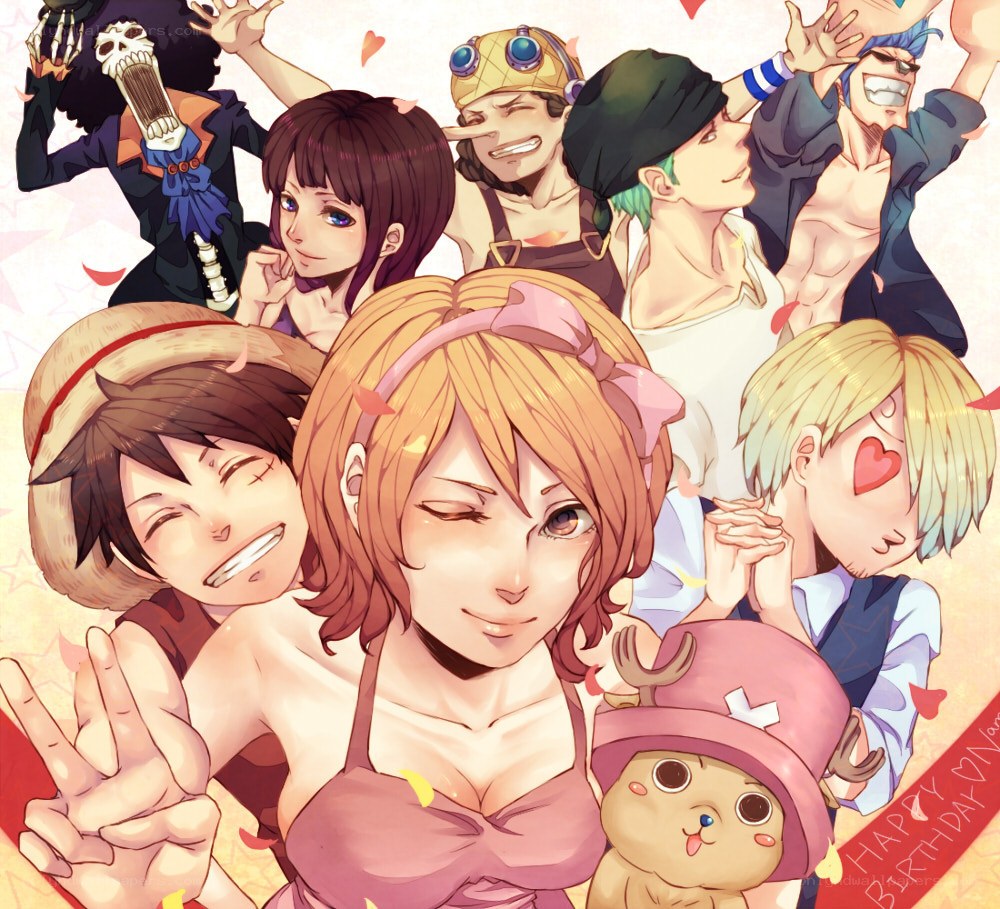 One Piece crew birthday celebration