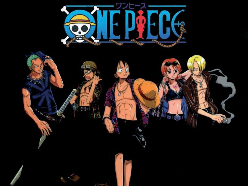 One Piece Crew — Black, Dramatic, Manga