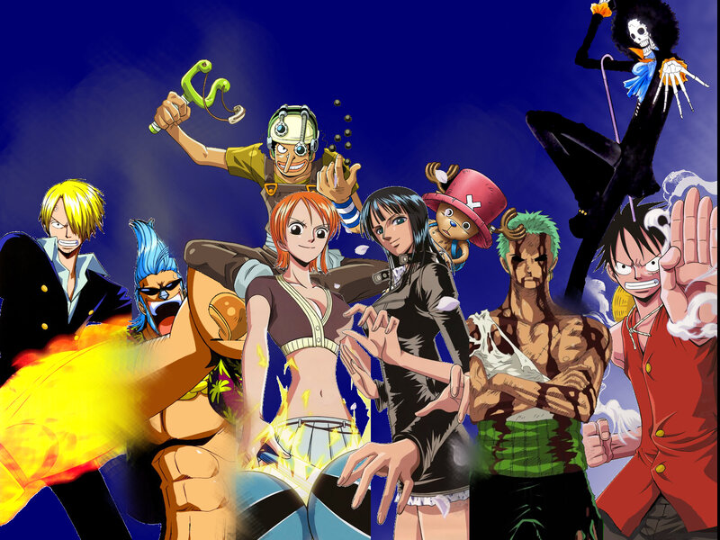 One Piece Crew — Blue, Dramatic, Night