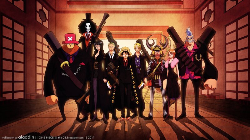 One Piece Crew — Brown, Dramatic, Anime, Anime Characters, Weapons, Suits