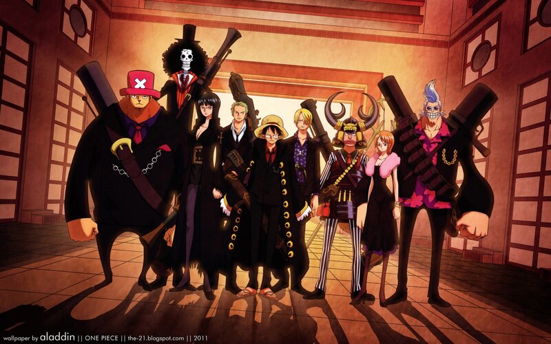 One Piece Crew — Brown, Dramatic, Anime