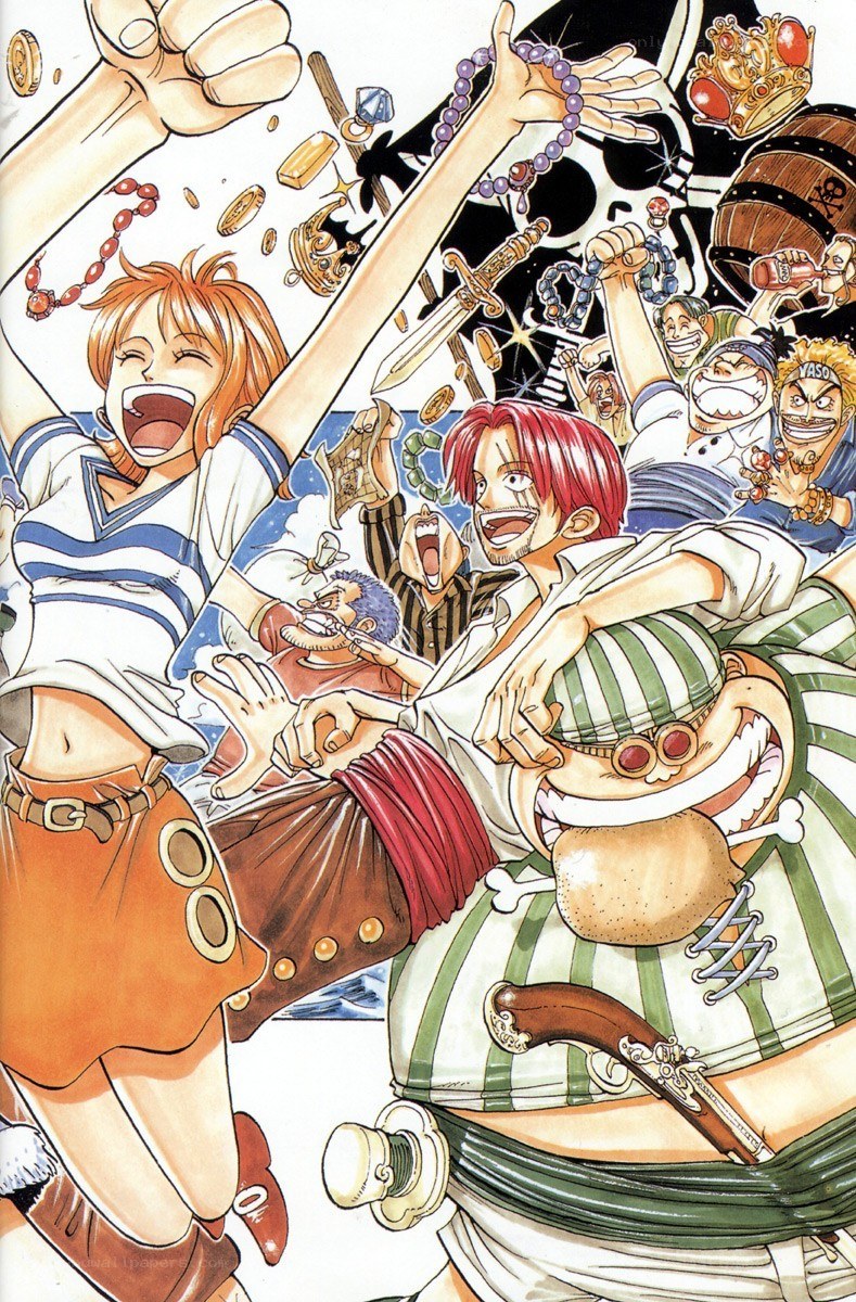 One Piece crew celebrates victory