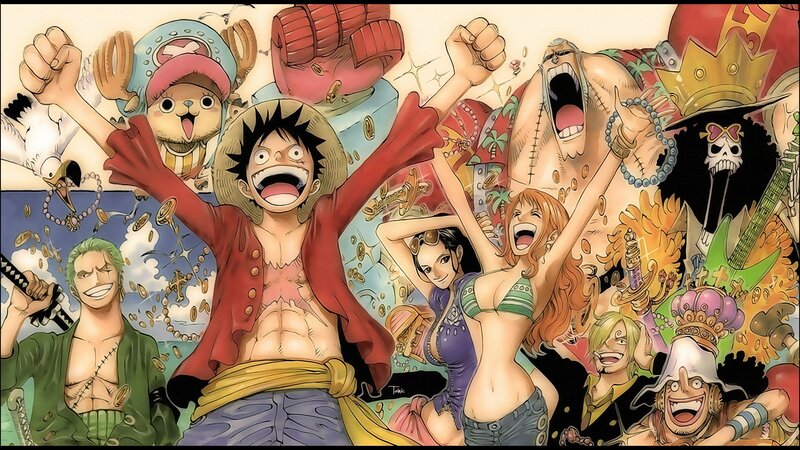 One Piece Crew Celebrating — Red