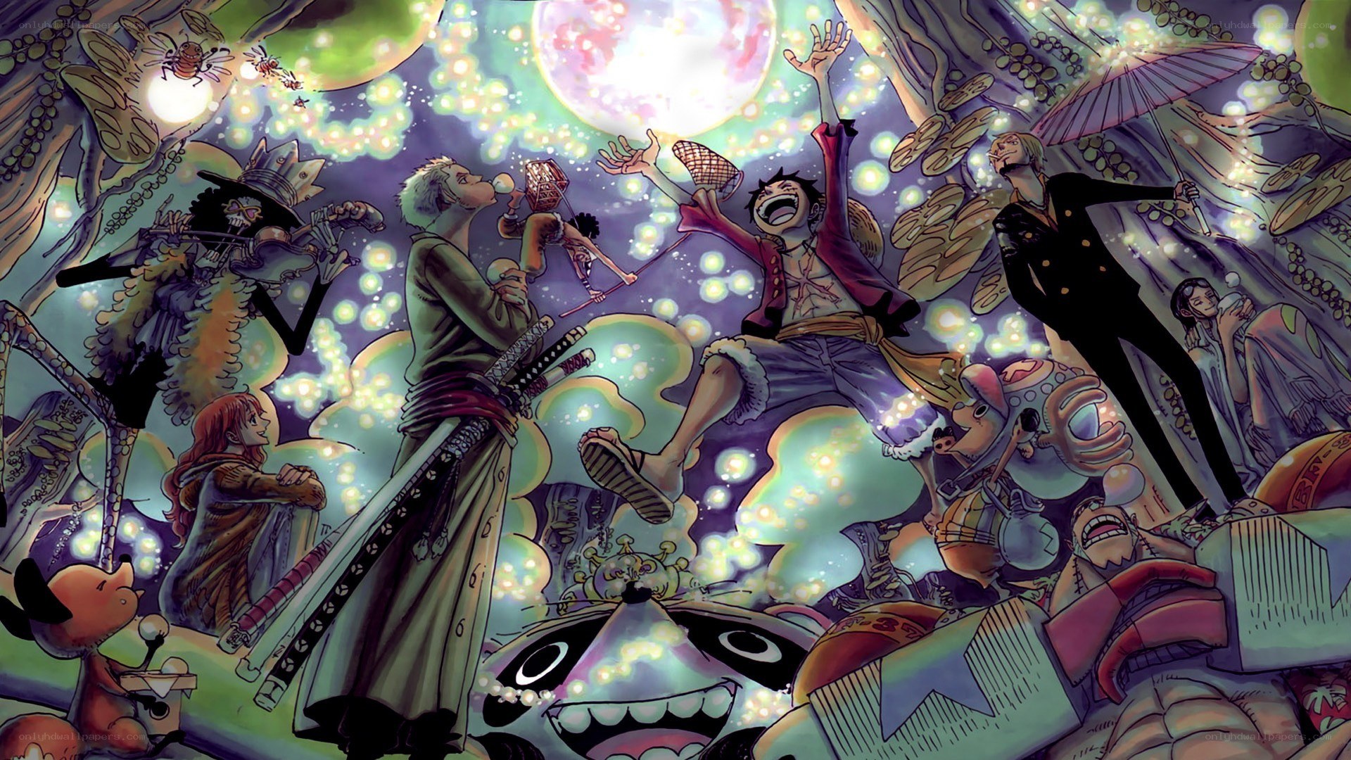One Piece crew celebration