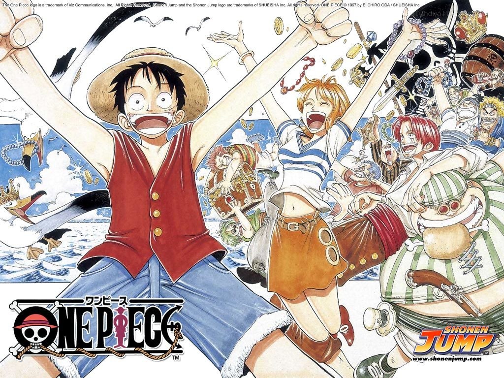 One Piece crew celebration