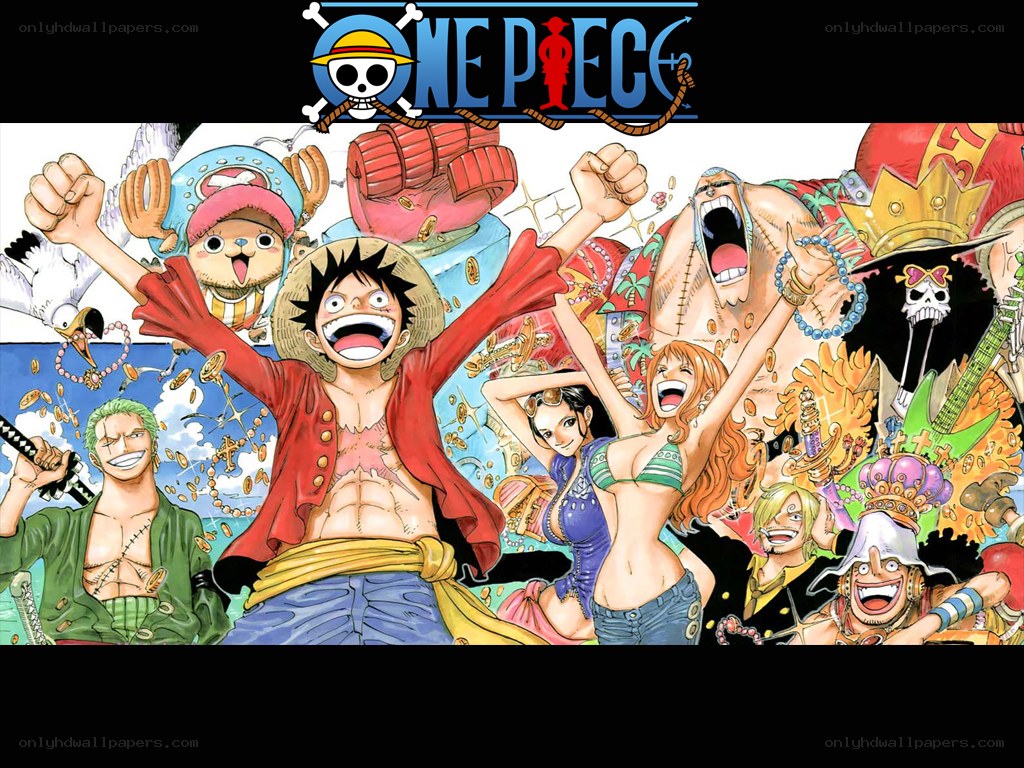 One Piece crew celebration