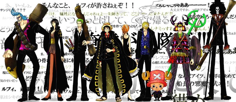 One Piece Crew Characters — Black