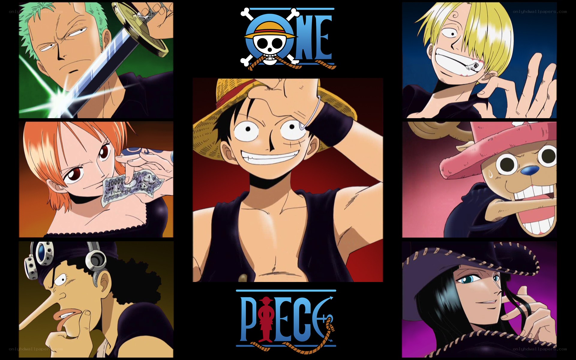 One Piece crew collage