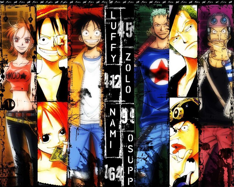 One Piece crew collage