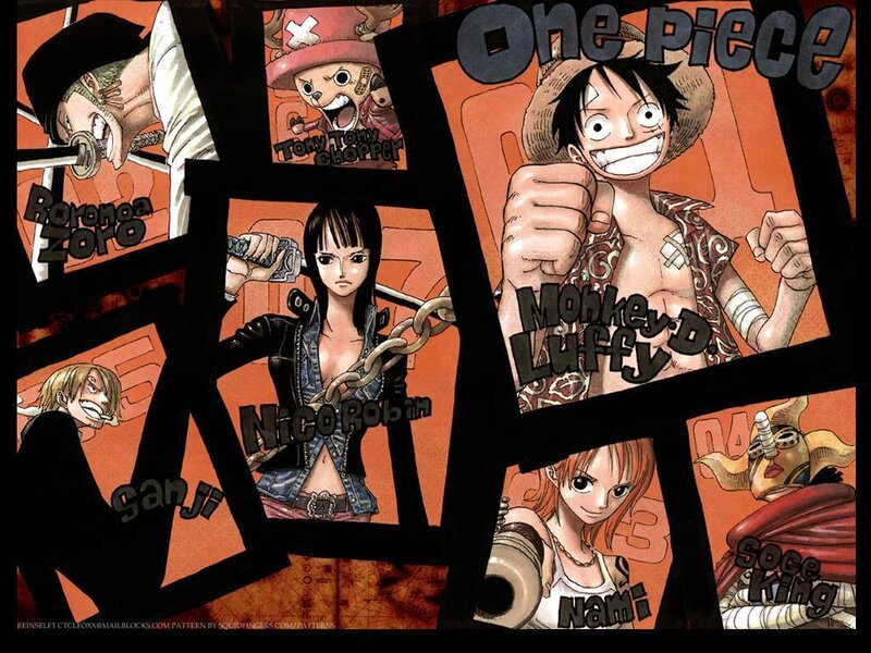 One Piece crew collage