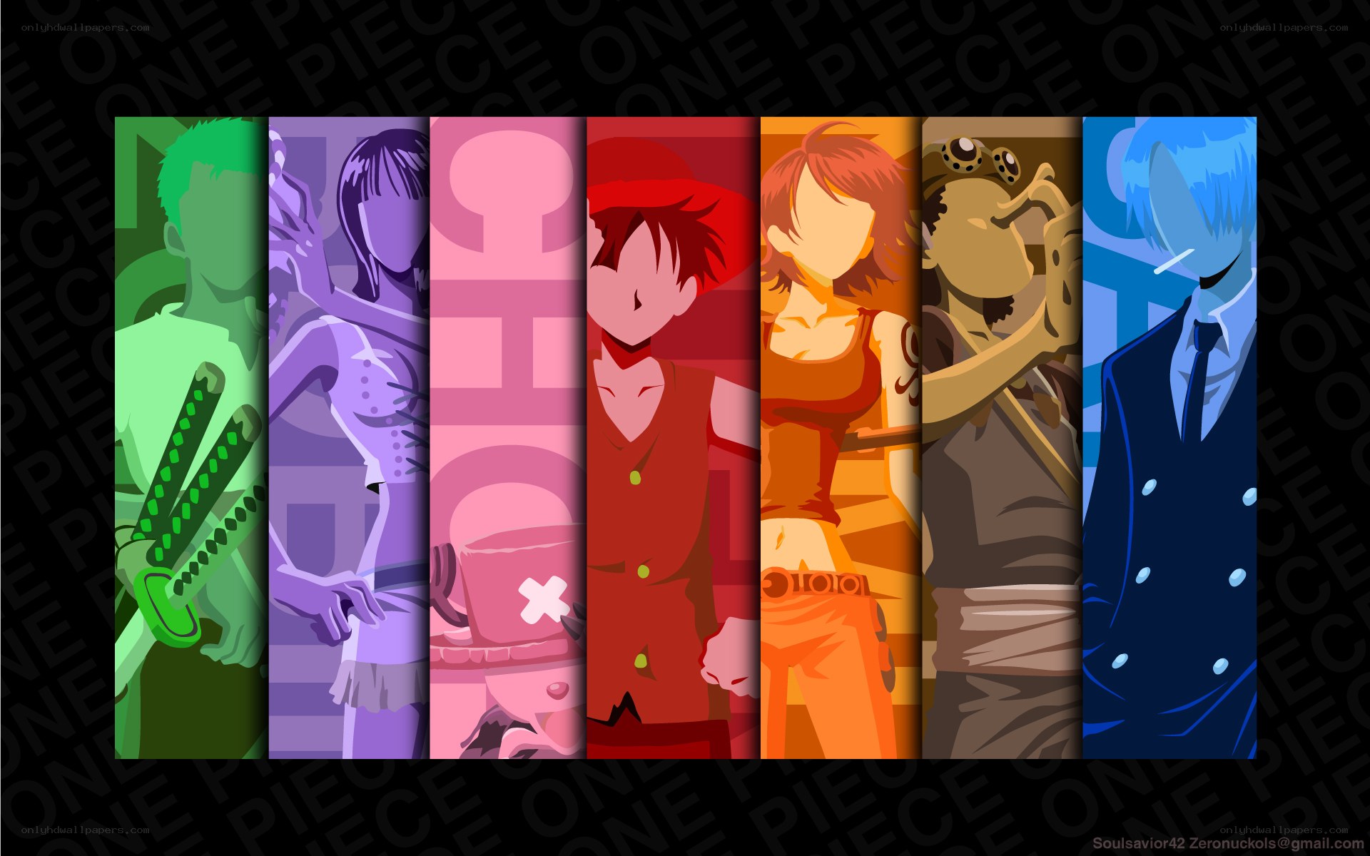 One Piece crew collage