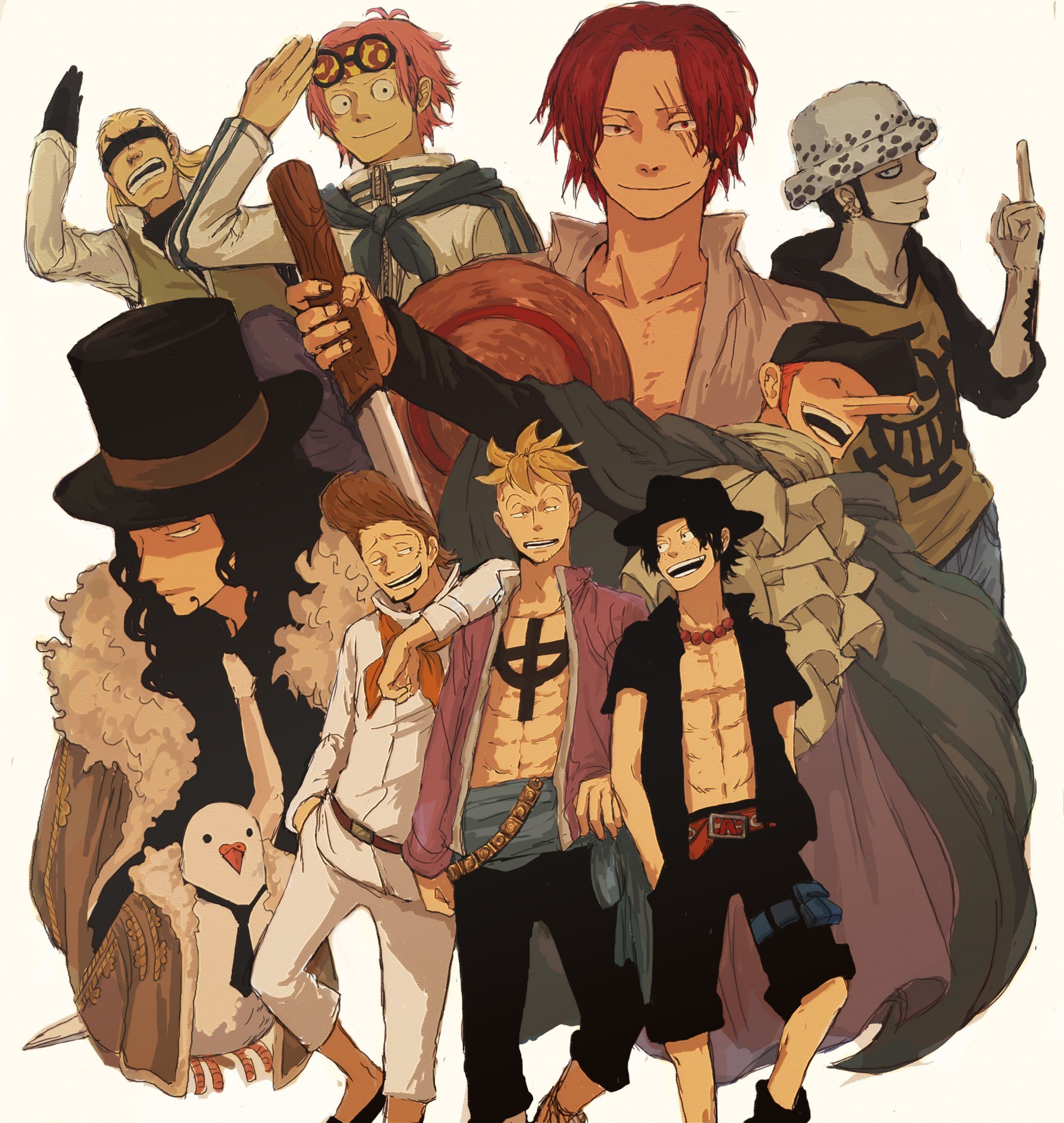 One Piece crew group portrait