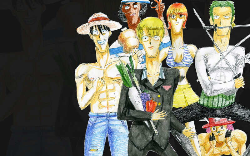 One Piece crew illustration