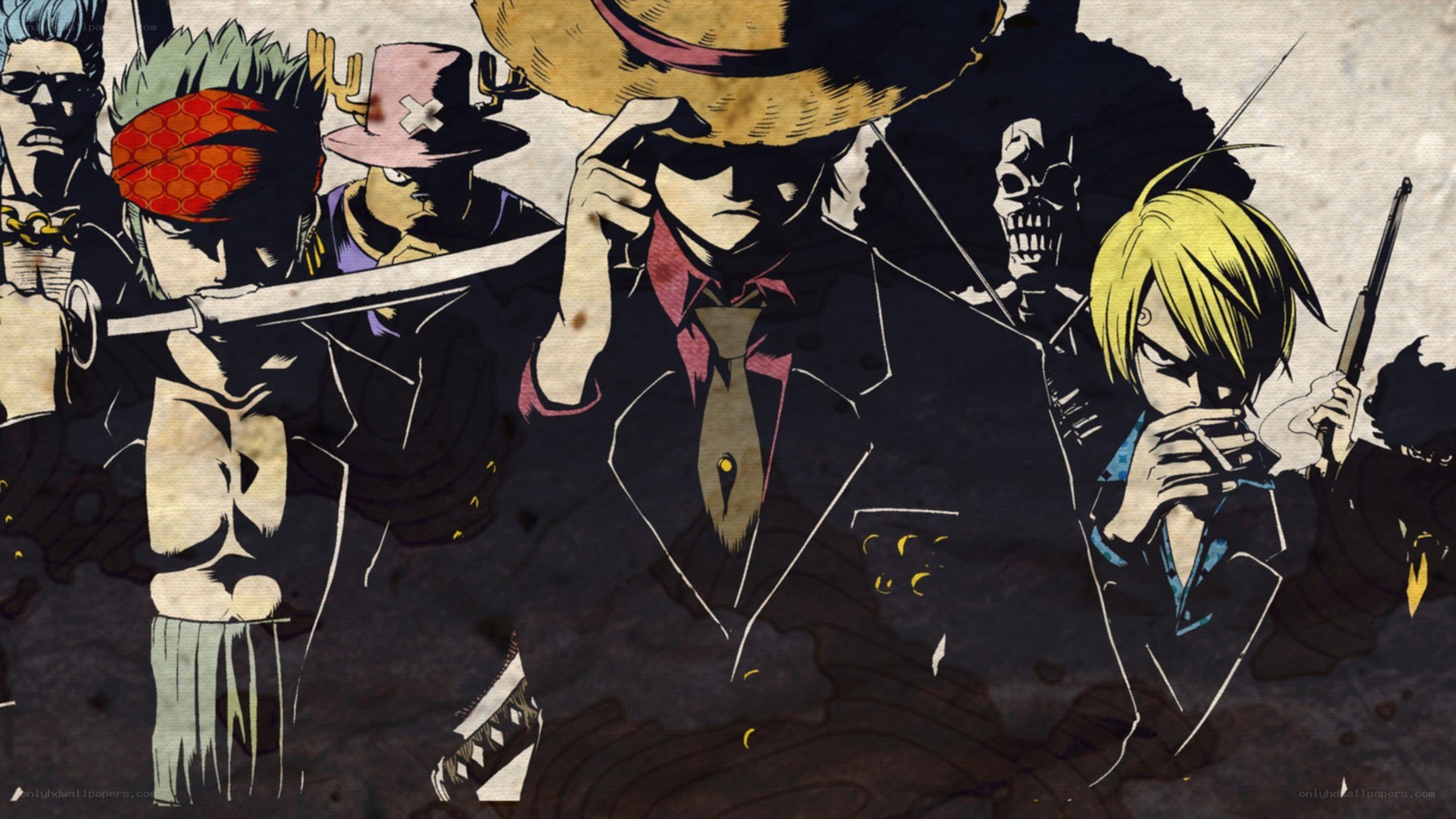 One Piece crew illustration