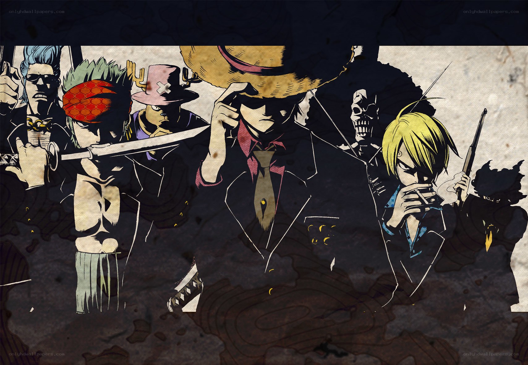 One Piece crew illustration