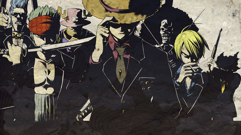One Piece crew illustration