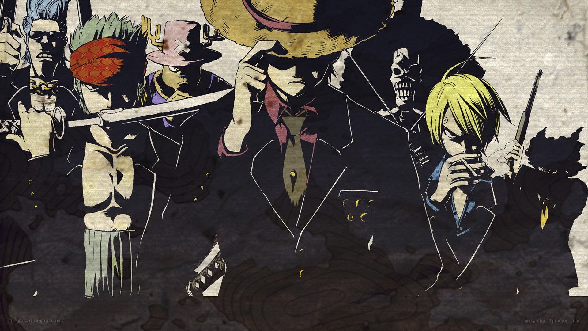 One Piece crew illustration