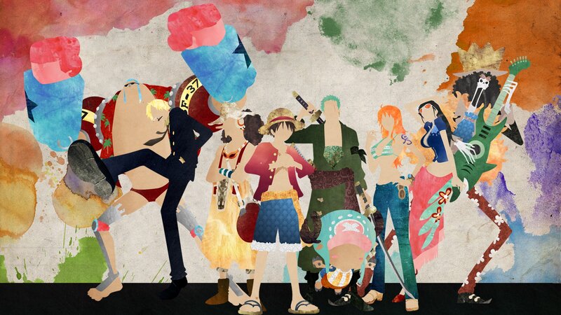 One Piece Crew Illustration — Blue