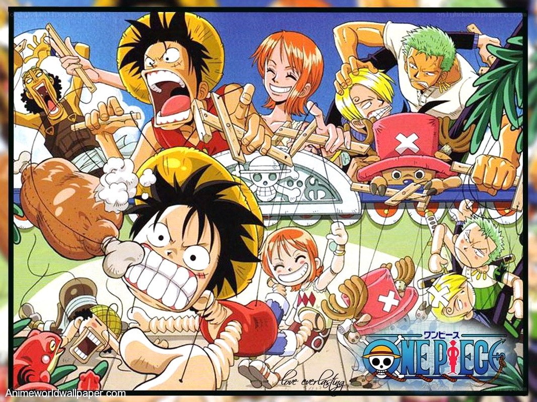One Piece crew in action