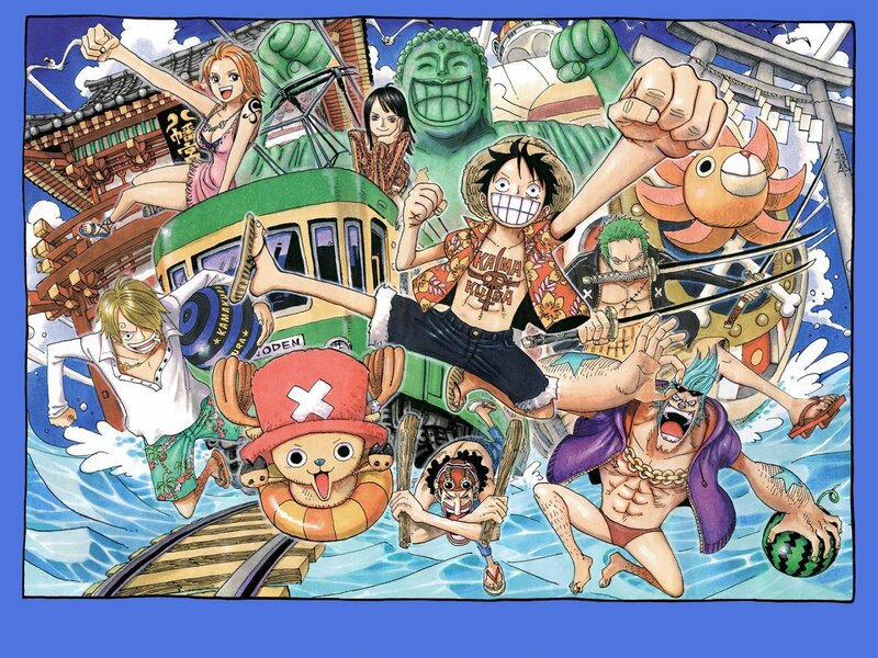 One Piece Crew in Action — Blue