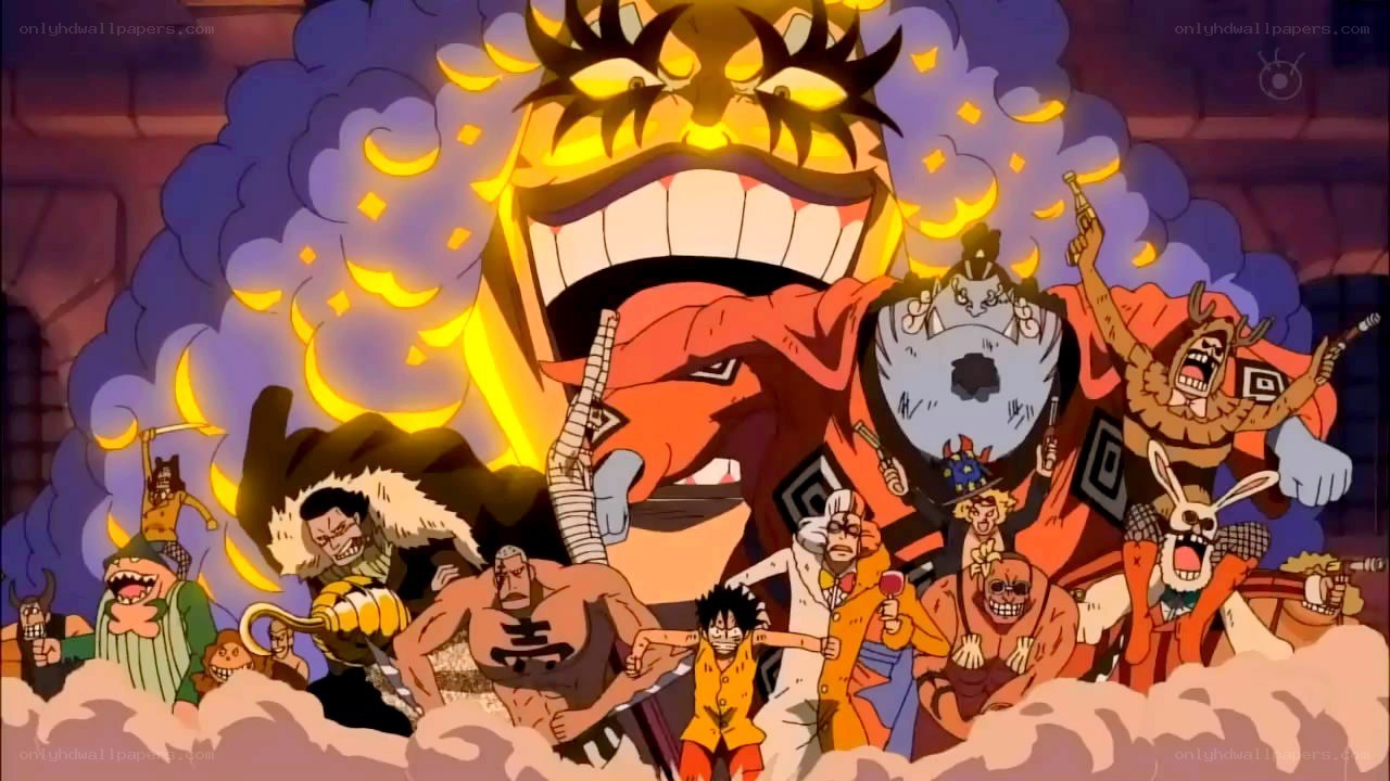 One Piece crew in battle