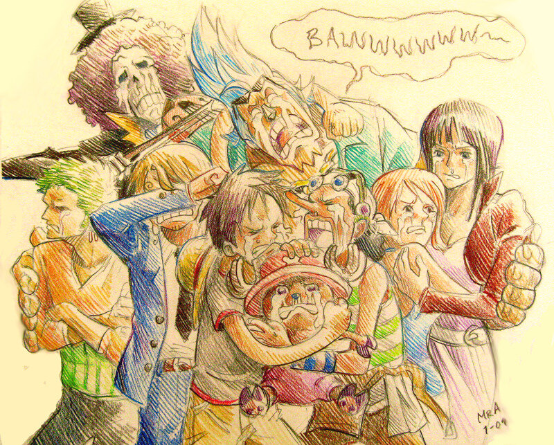 One Piece crew in chaos