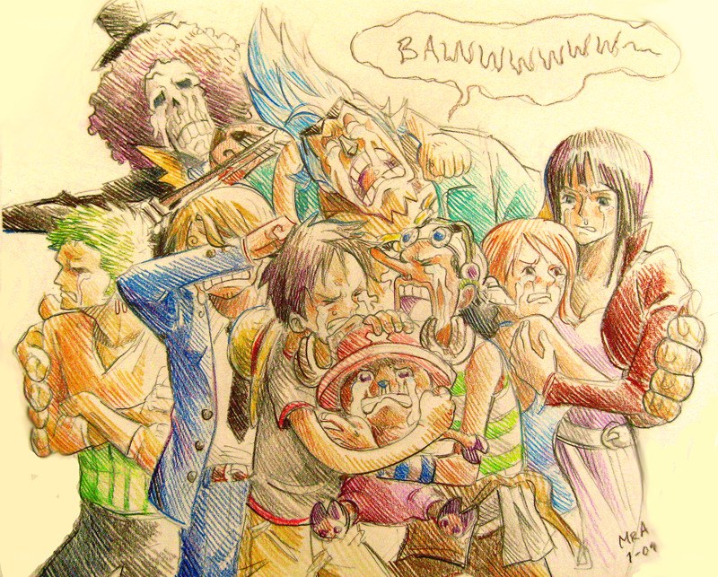 One Piece crew in chaos