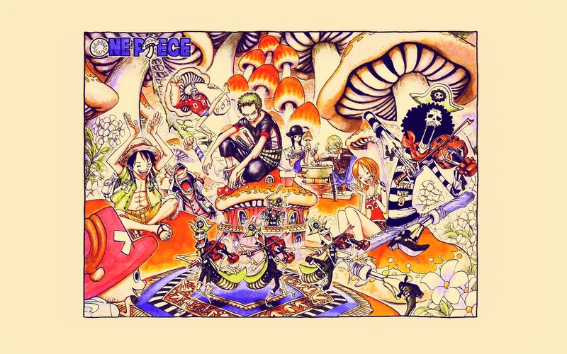 One Piece Crew in Fantasy Setting — Orange