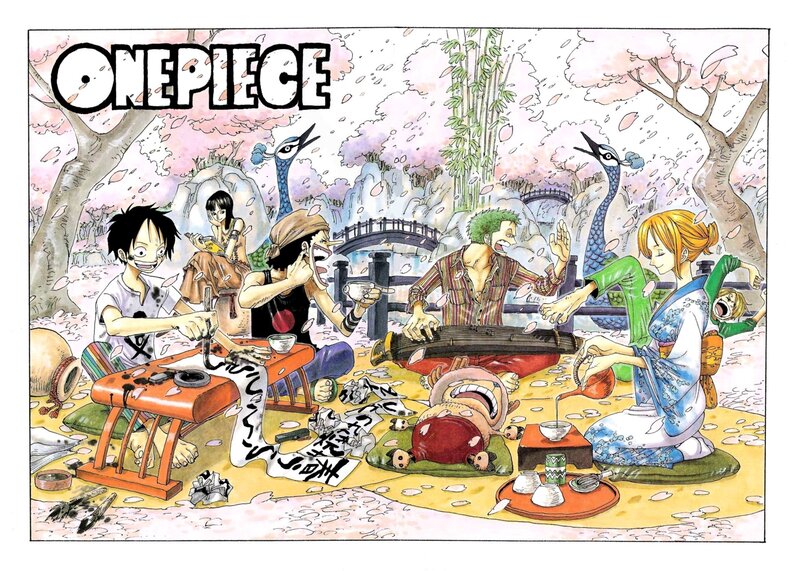 One Piece Crew in Garden