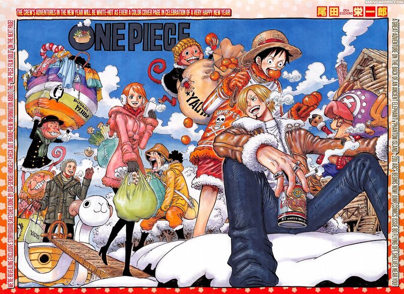 One Piece Crew in Snow — Blue
