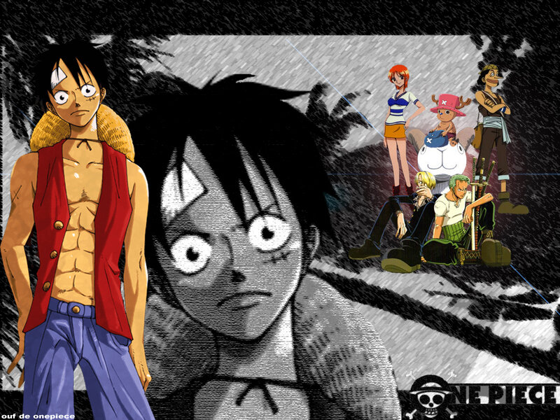 One Piece crew in storm