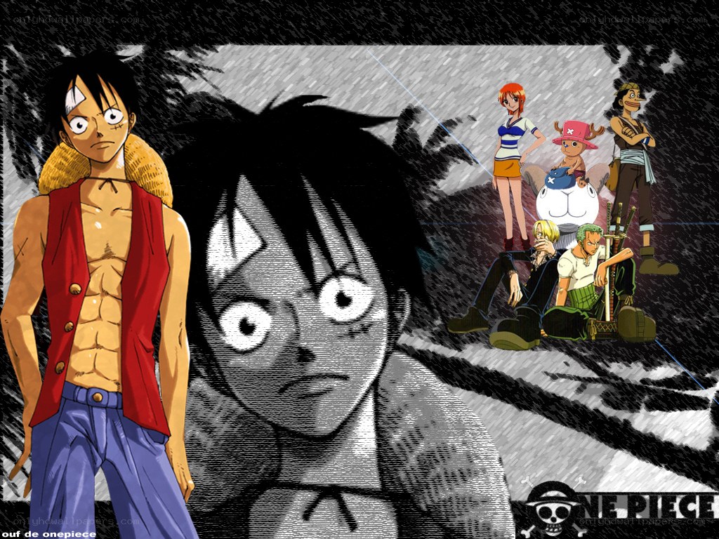 One Piece crew in storm