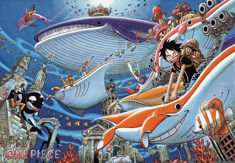 One Piece crew in underwater adventure