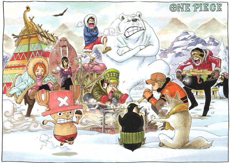 One Piece crew in winter