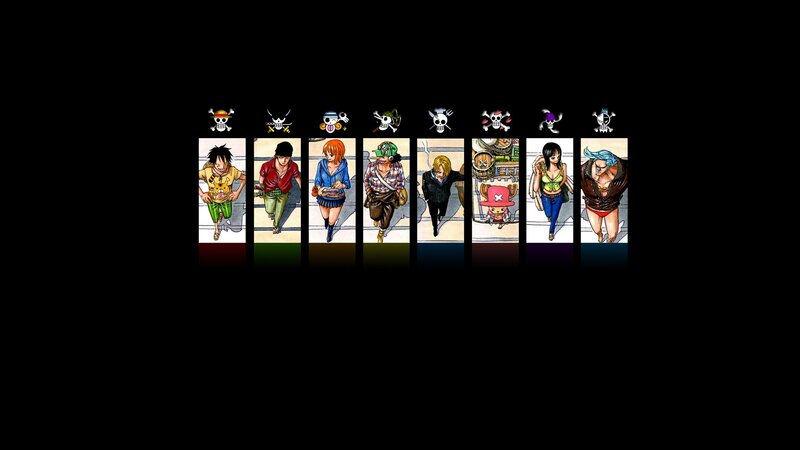 One Piece Crew Members — Black, Adventurous, Manga