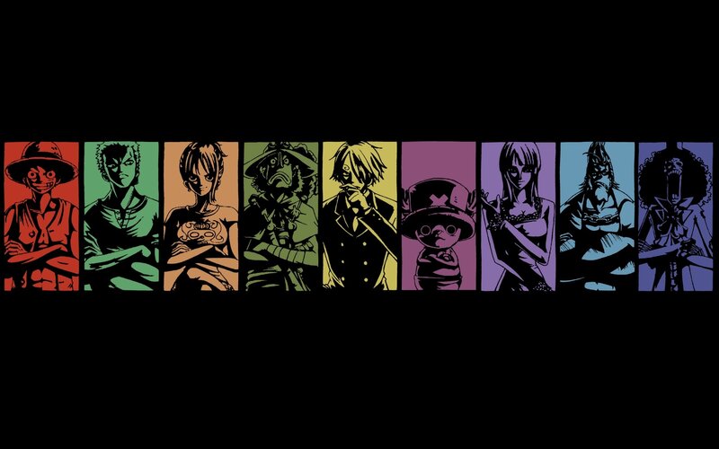 One Piece Crew Members — Black, Dramatic, Manga, Anime Characters