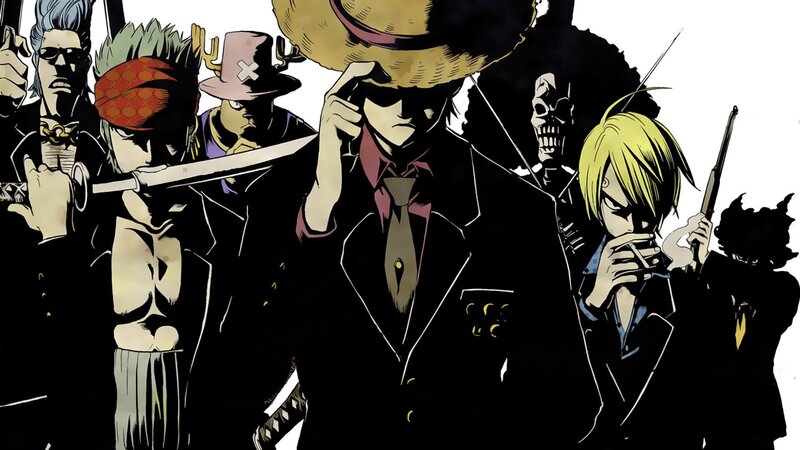 One Piece Crew Members — Black, Dramatic