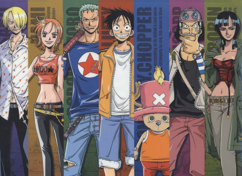 One Piece Crew Members — Blue