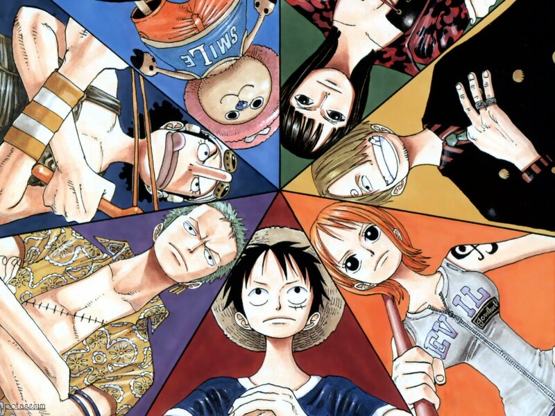 One Piece Crew Members — Red, Dramatic