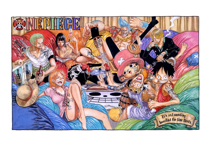 One Piece Crew on Couch