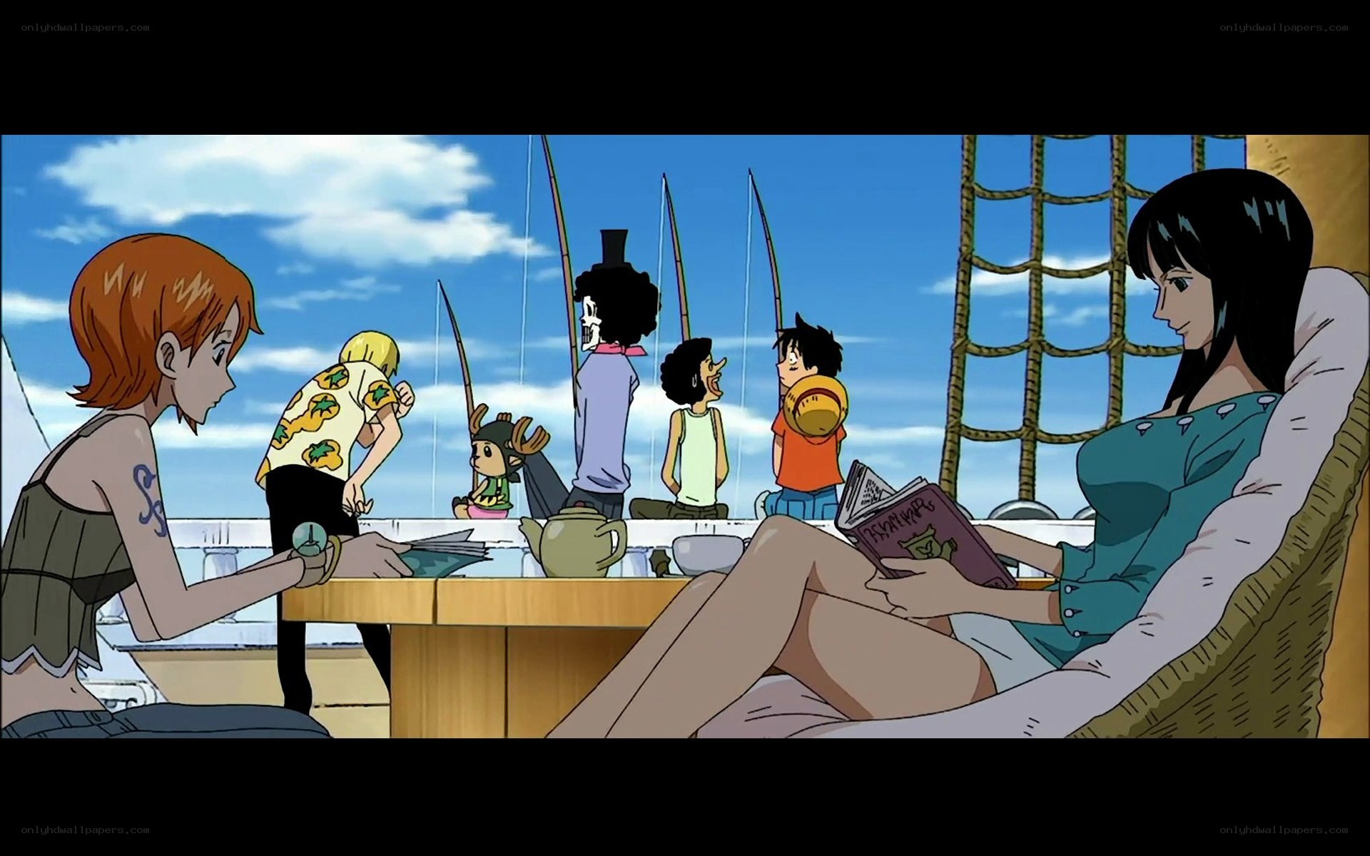 One Piece crew on deck