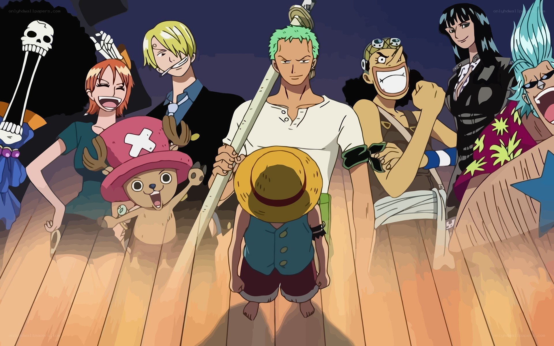 One Piece crew on deck
