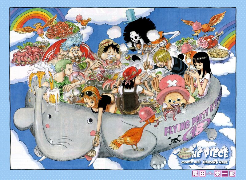 One Piece Crew on Elephant