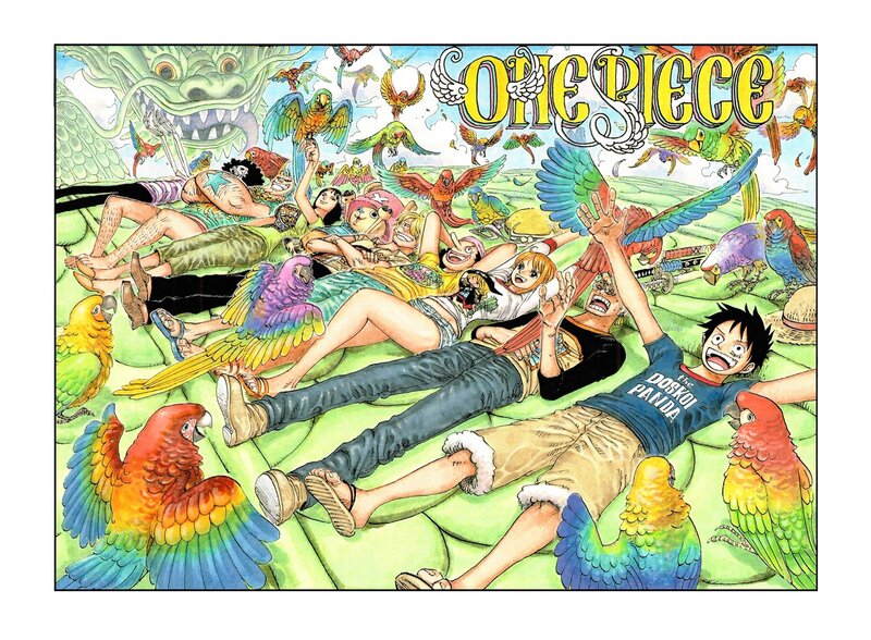 One Piece Crew on Island — Green