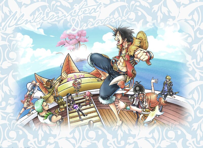 One Piece Crew on Ship