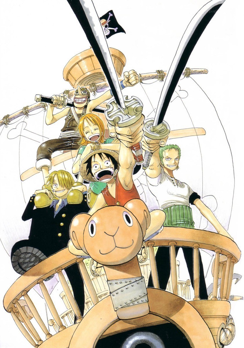 One Piece crew on the Going Merry
